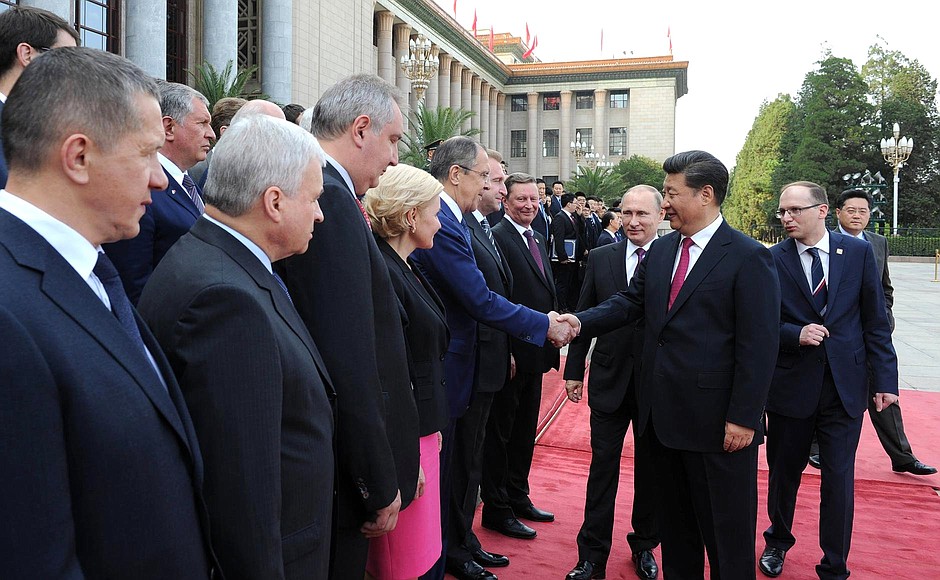 Official welcoming ceremony in Beijing.