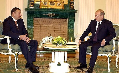 Meeting with Azerbaijani President Ilham Aliev.