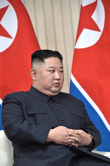 Председатель Государственного совета КНДР Ким Чен Ын.