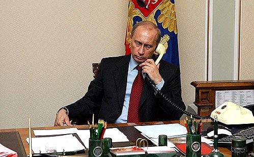Телефонный разговор с Председателем Государственного Совета Республики Дагестан Магомедали Магомедовым.