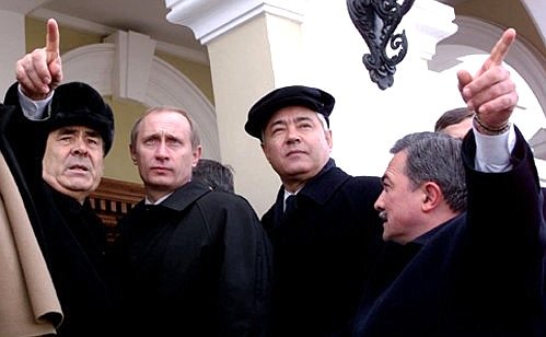 Во время осмотра Казанского кремля.