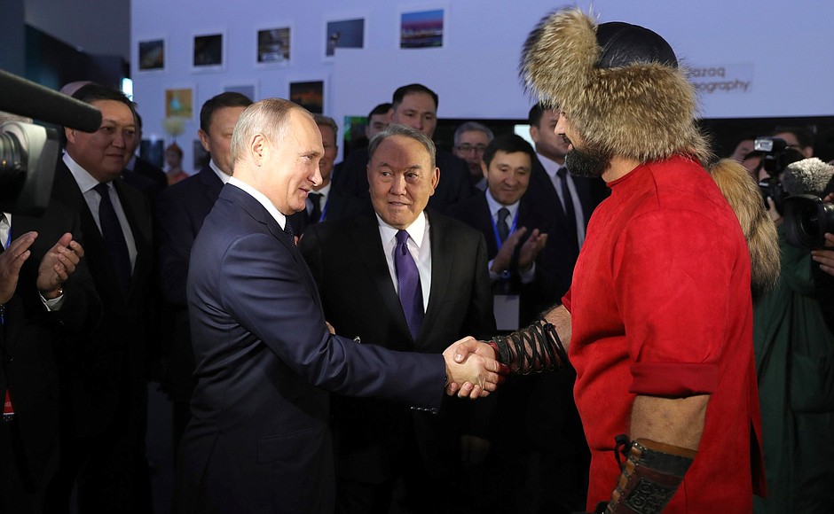 At the exhibition New Approaches and Trends in the Development of Tourism in Russia and Kazakhstan.