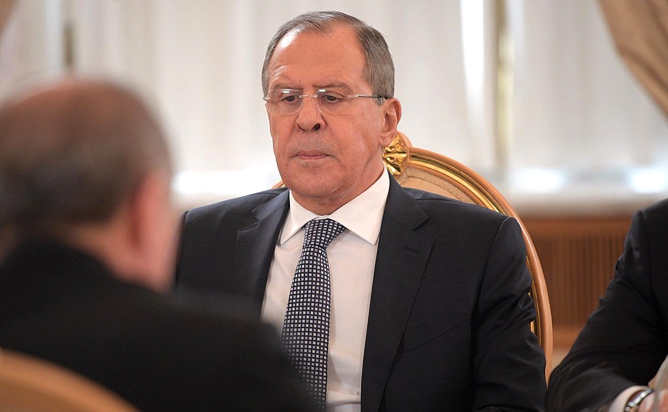 Foreign Minister Sergei Lavrov at the sixth meeting of the High-Level Russian-Turkish Cooperation Council.