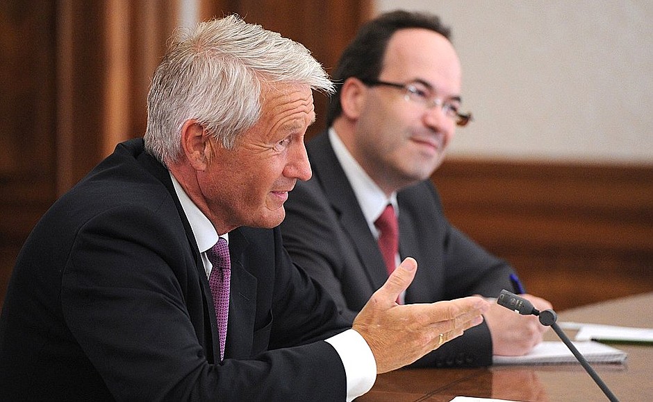 Secretary General of the Council of Europe Thorbjorn Jagland.