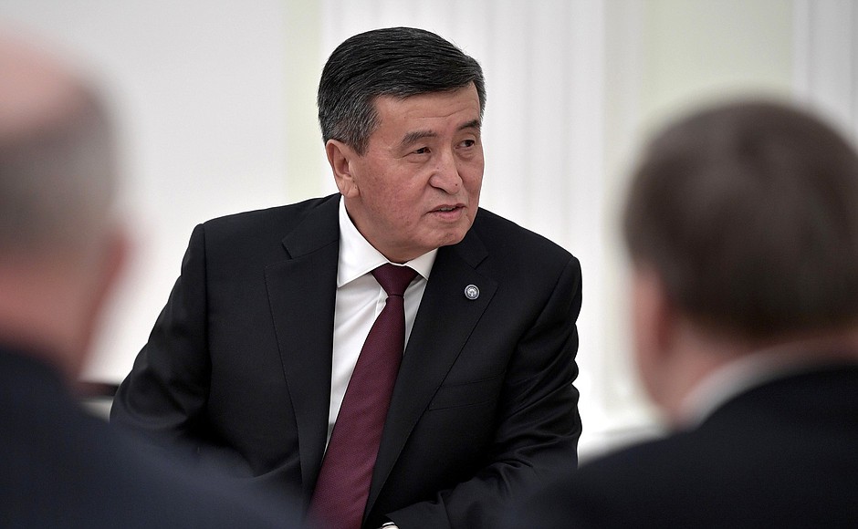 President of the Kyrgyz Republic Sooronbay Jeenbekov.
