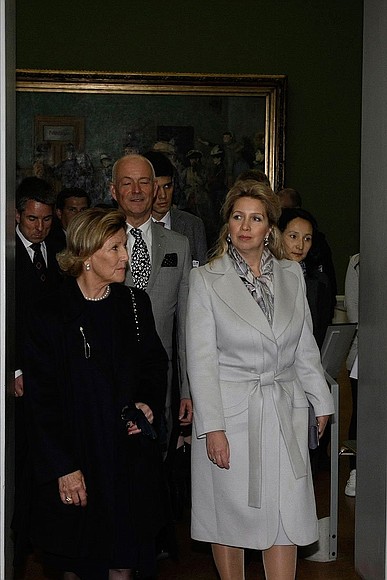 Norway's National Gallery. With Queen Sonja.