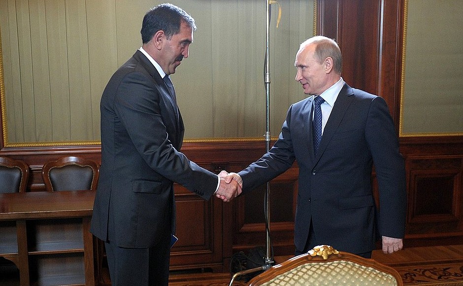 With President of Ingushetia Yunus-Bek Yevkurov.