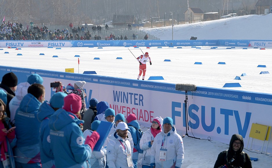 2019 Winter Universiade: men’s 10km skiing race.