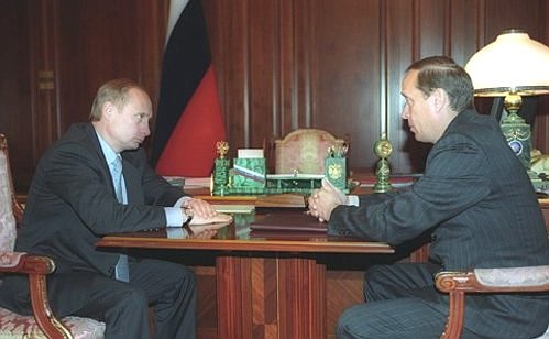 С Председателем Центризбиркома Александром Вешняковым.