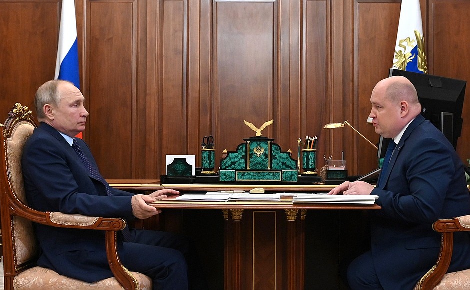 With Governor of Sevastopol Mikhail Razvozhayev.