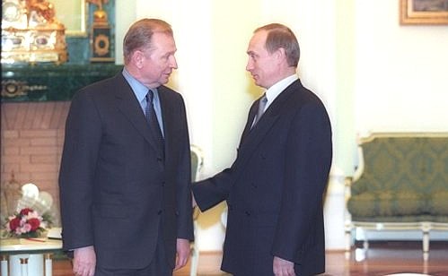 С Президентом Украины Леонидом Кучмой.