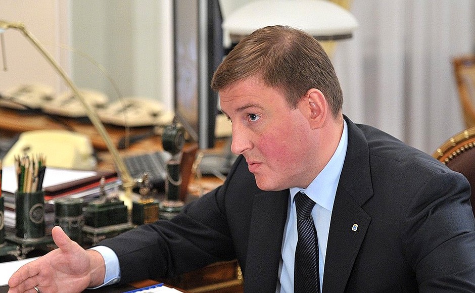 Governor of Pskov Region Andrei Turchak.
