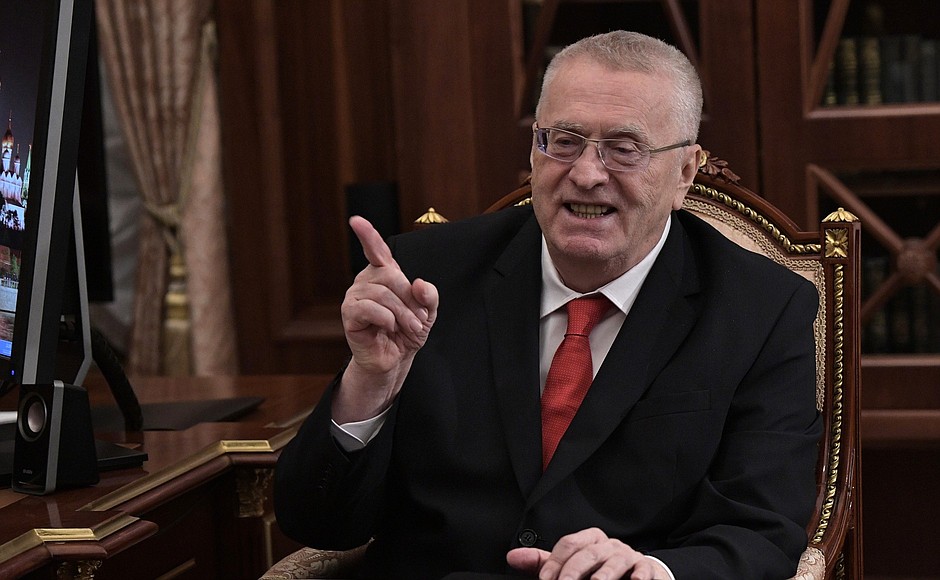 Leader of Liberal Democratic Party Vladimir Zhirinovsky.