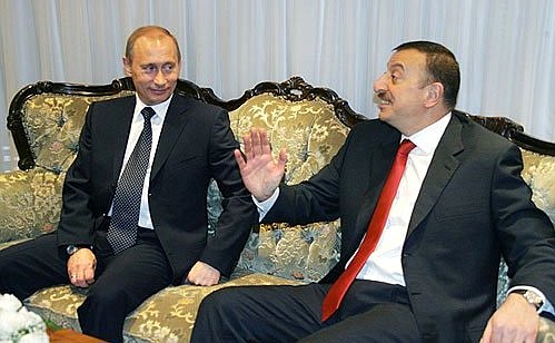 Беседа с Президентом Азербайджана Ильхамом Алиевым.