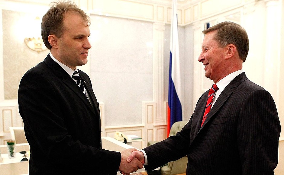 Сергей Иванов встретился с Президентом Приднестровья Евгением Шевчуком.
