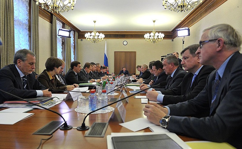 Meeting of the Organising Committee for Russia’s Presidency of the G20 in 2013.