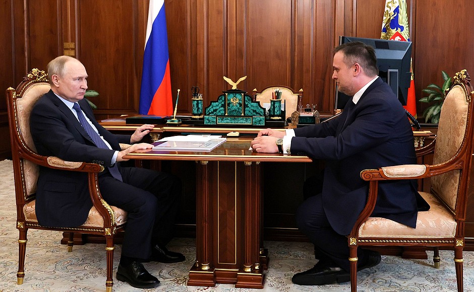Meeting with Novgorod Region Governor Andrei Nikitin.