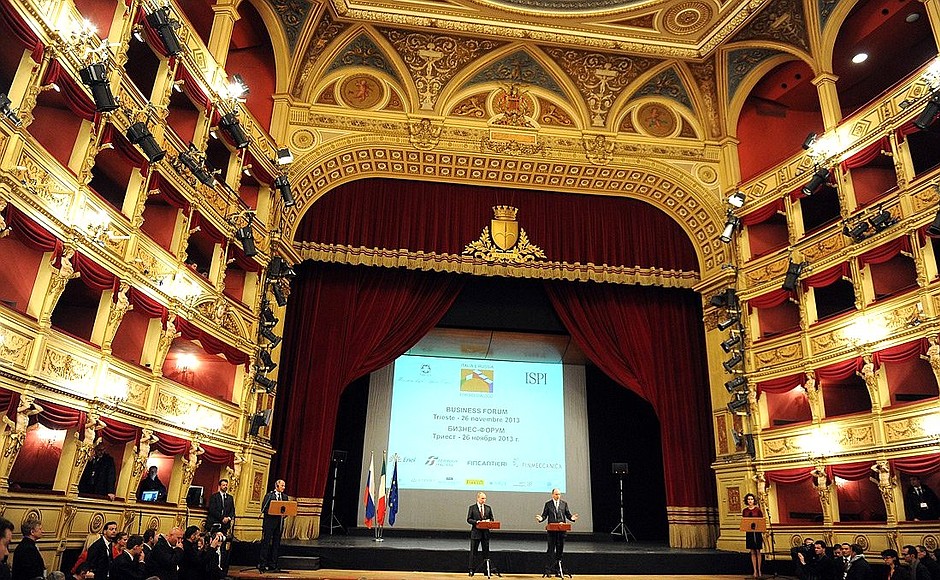Closing of Russian-Italian Business Forum.