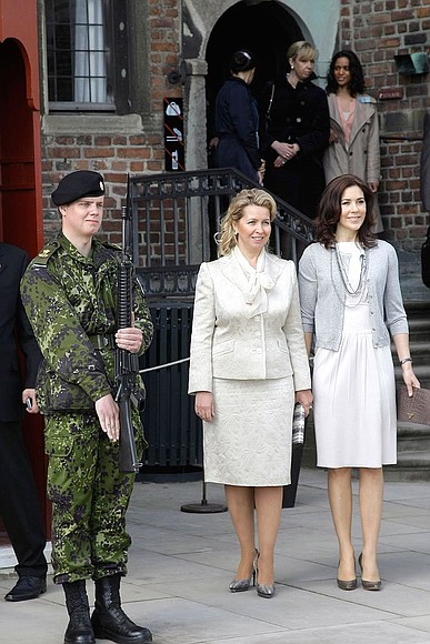 With Crown Princess Mary of Denmark.