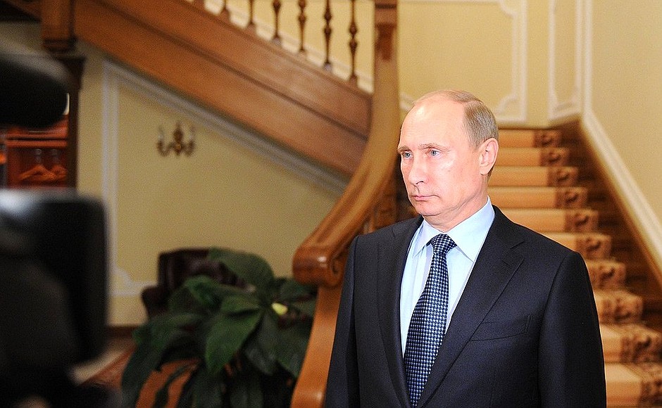 Vladimir Putin commented on the chemical weapons situation in Syria.