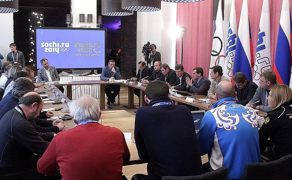 Meeting with the International Olympic Committee Coordination Commission.
