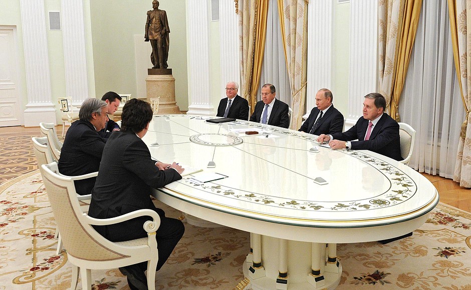 Meeting with UN Secretary-General-designate António Guterres.