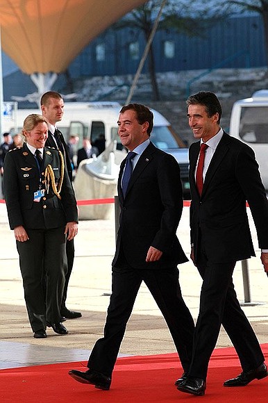 With NATO Secretary General Anders Fogh Rasmussen.