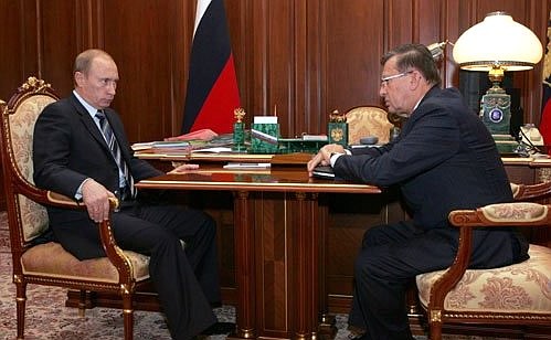 With Prime Minister Viktor Zubkov.