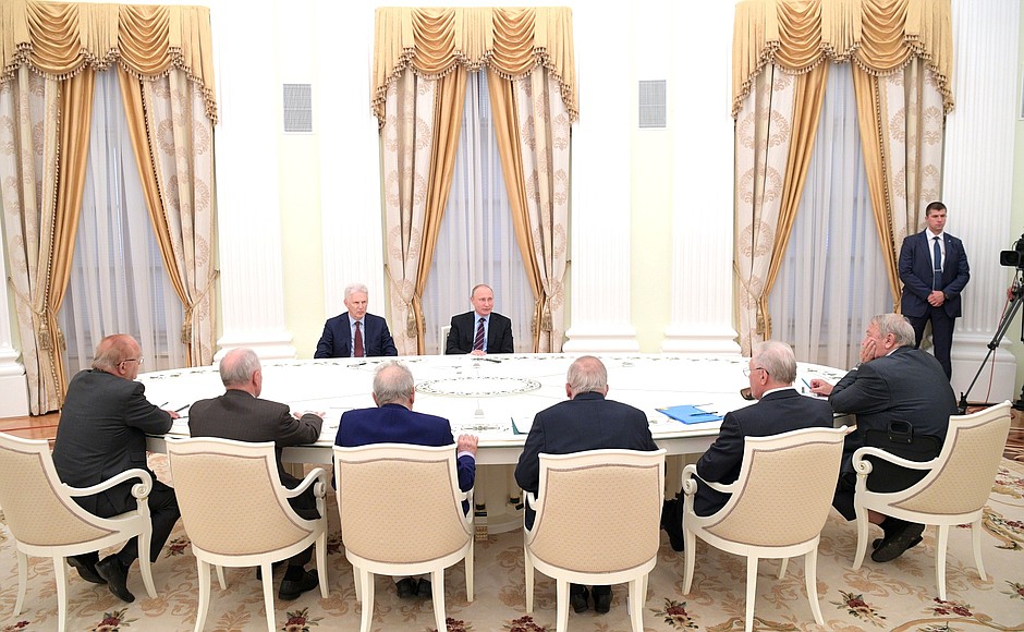 Meeting with Russian Academy of Sciences members.
