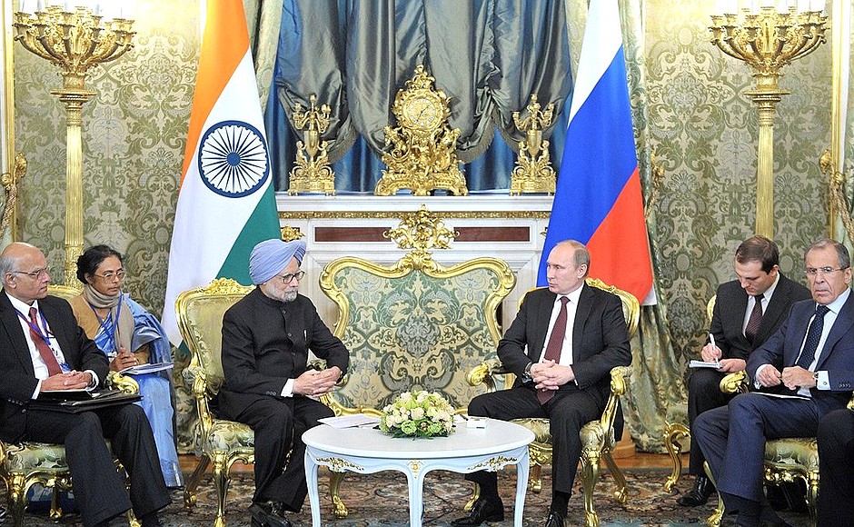Meeting with Prime Minister of India Manmohan Singh.