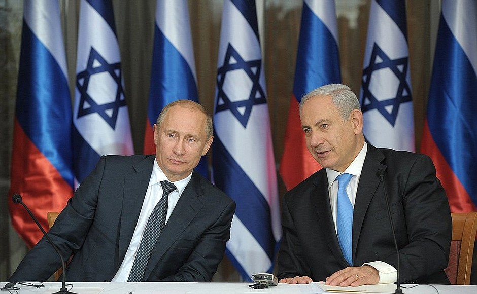 Заявления для прессы по итогам российско-израильских переговоров. С Премьер-министром Израиля Биньямином Нетаньяху.