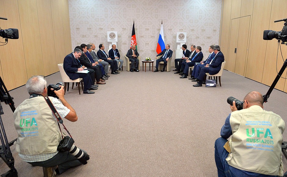 Встреча с Президентом Афганистана Ашрафом Гани.