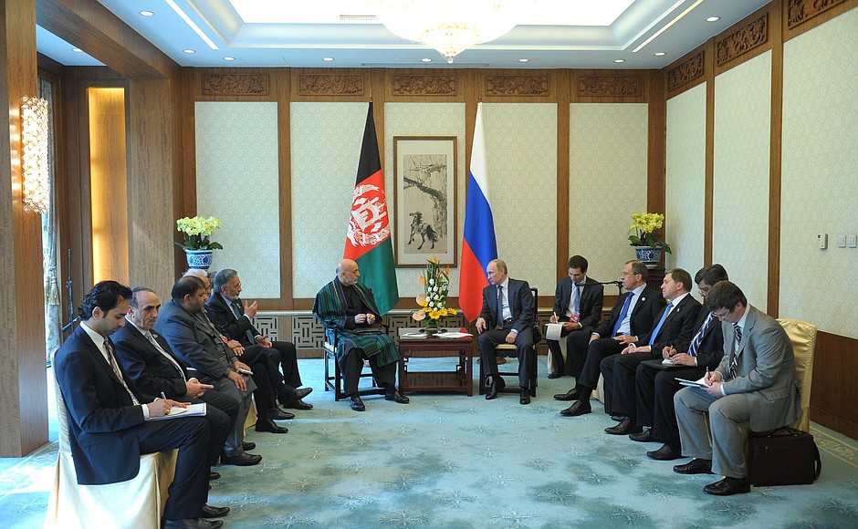 Встреча с Президентом Афганистана Хамидом Карзаем.