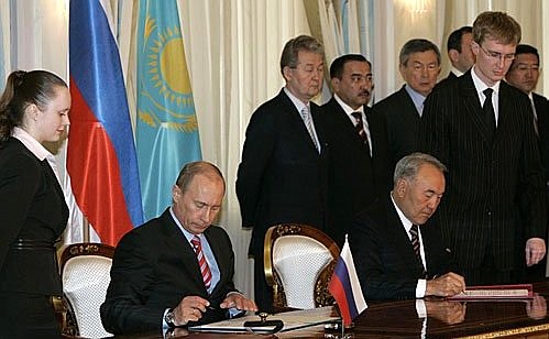 Signing joint documents.