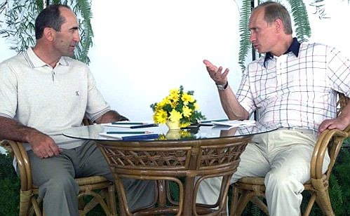 President Putin and Armenian President Robert Kocharian.