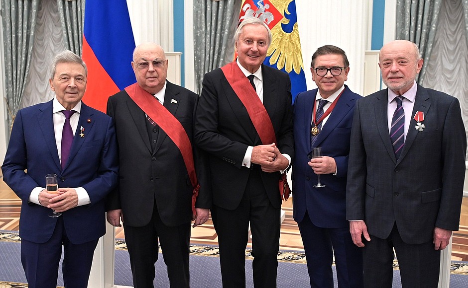 After the presentation of state decorations in the Kremlin.