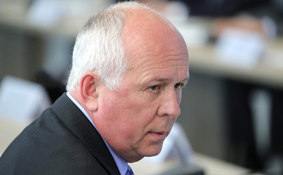 Rostec State Corporation CEO and Chairman of the Russian Engineering Union Sergei Chemezov, prior to the meeting of the bureau of the Russian Engineering Union and the League for Assisting Defence Enterprises of Russia.