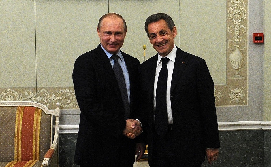 Meeting with Nicolas Sarkozy.