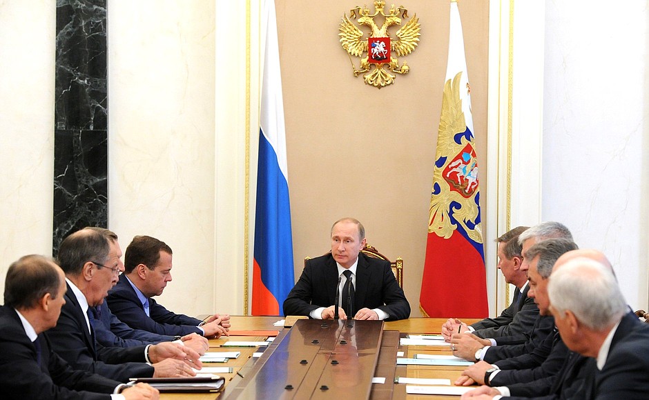 Putin and Staff