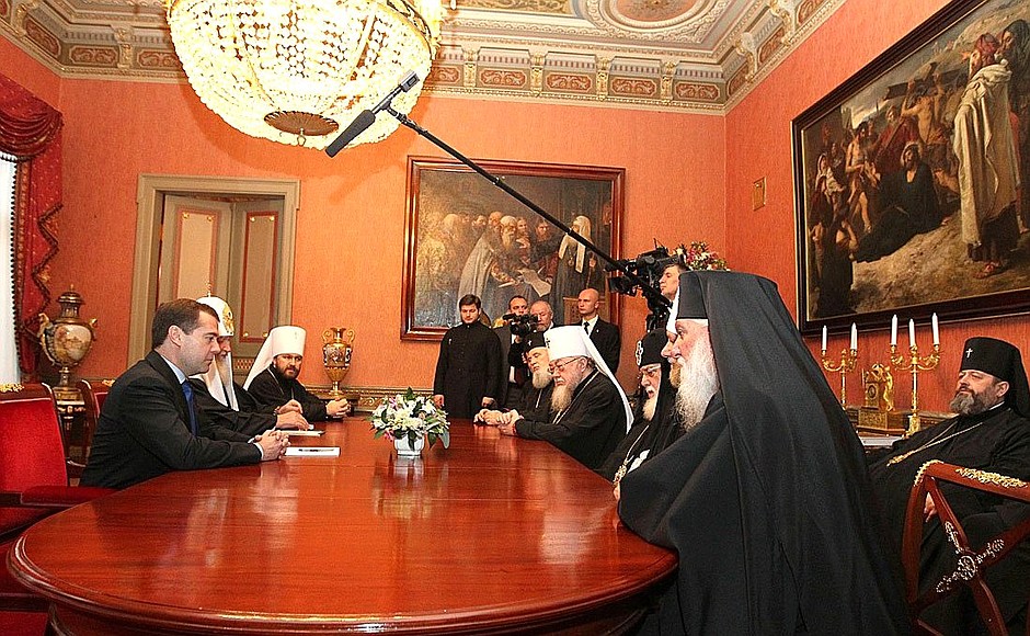 Встреча с главами и представителями поместных православных церквей.