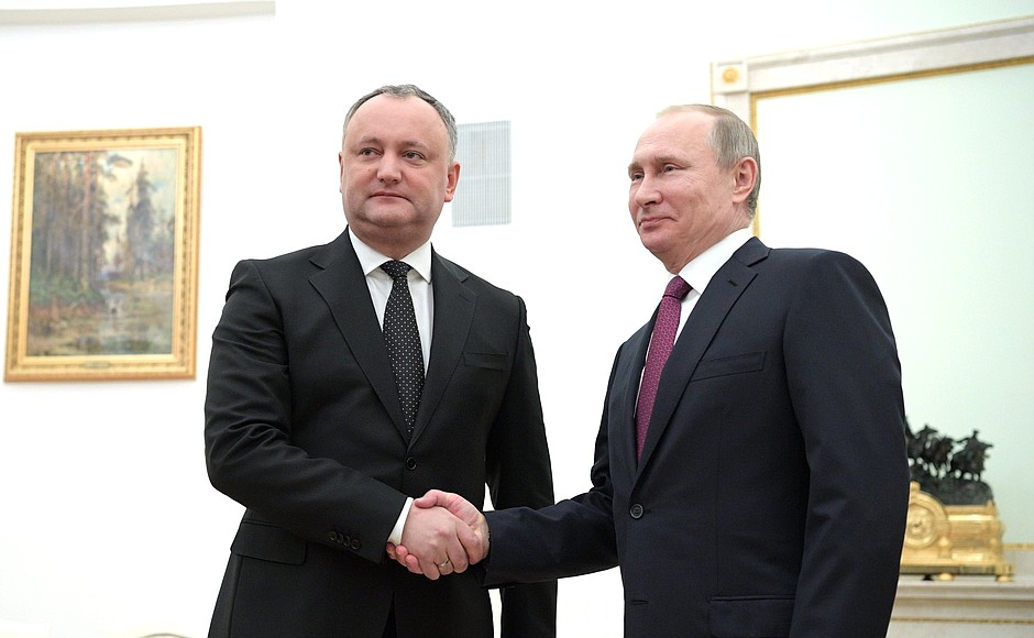 С Президентом Молдовы Игорем Додоном.