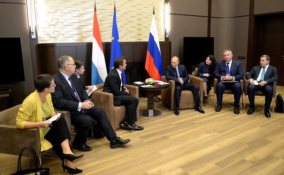 Встреча с Премьер-министром Люксембурга Ксавье Беттелем.