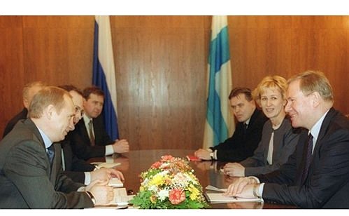 Встреча с Премьер-министром Финляндии Пааво Липпоненом.