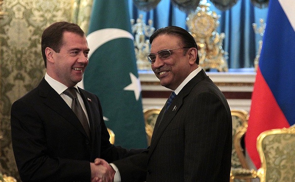 With President of Pakistan Asif Ali Zardari.