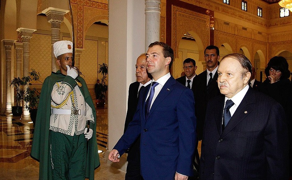 With President of Algeria Abdelaziz Bouteflika.