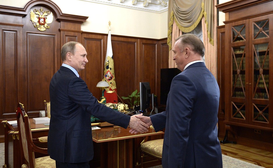 Встреча с президентом Торгово-промышленной палаты Сергеем Катыриным.