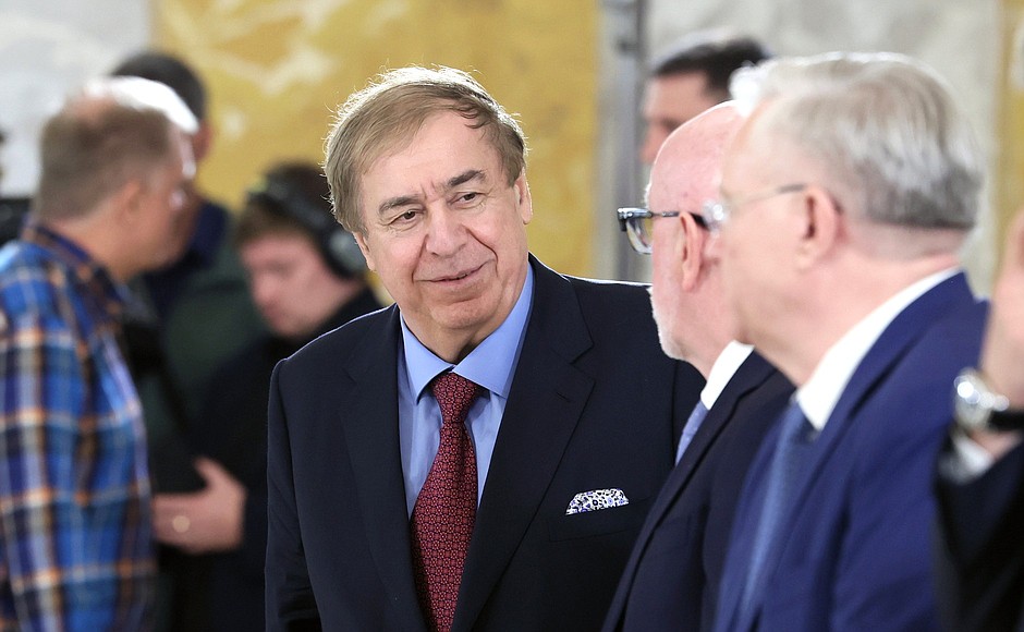 Mikhail Gutseriev, Chairman of the Board of Safmar Charity Foundation, before the meeting with the Mariinsky Theatre Board of Trustees.