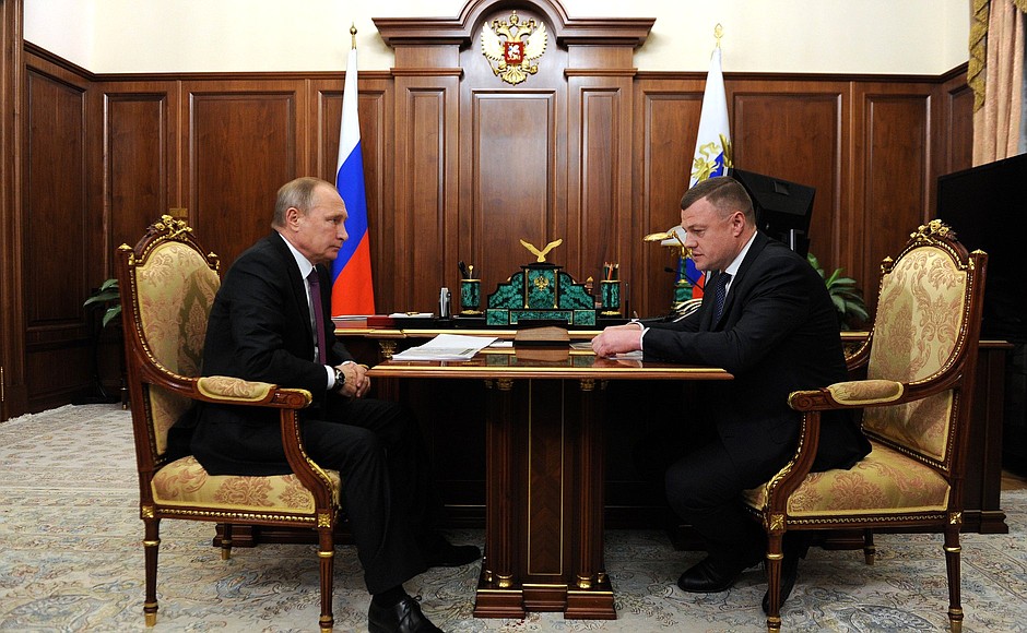 С главой администрации Тамбовской области Александром Никитиным.