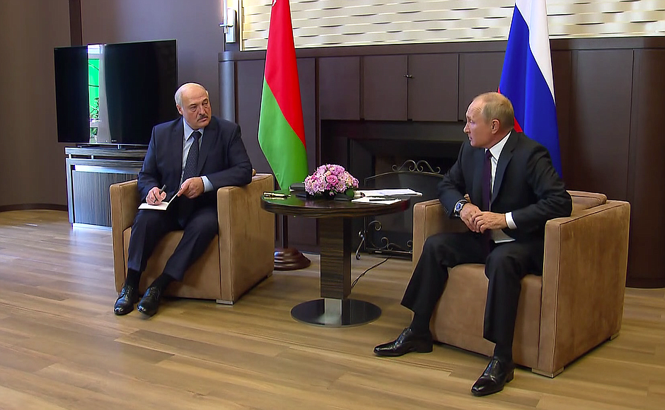 Meeting with President of Belarus Alexander Lukashenko.