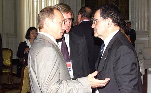 С Председателем Комиссии Европейских сообществ Романо Проди.